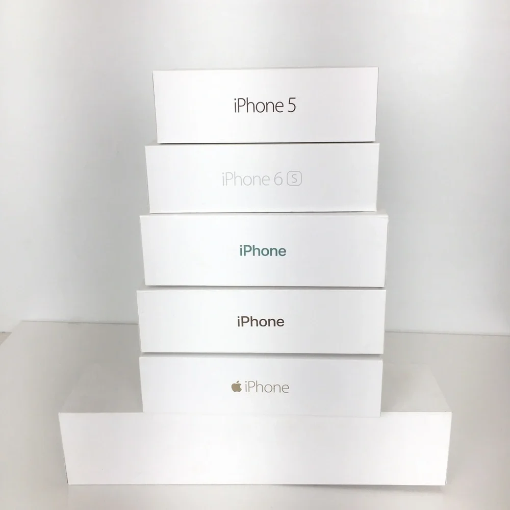 Apple iPhone & Watch Box Bundle 6 Empty Boxes Resale Repurpose Crafts Gag Gift